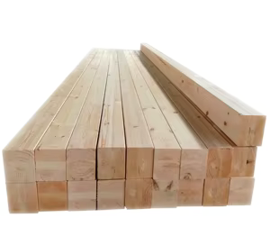 wooden poles